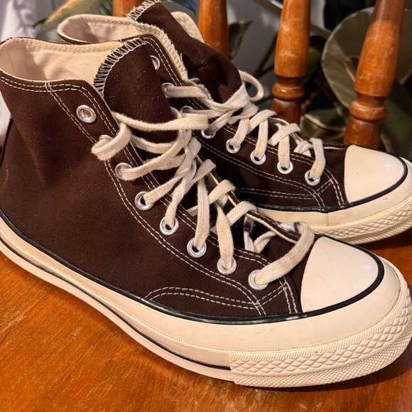 Brown High Top Converse - Picture 4 of 6